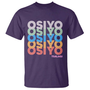 Osiyo Tsalagi Cherokee Native American Pride T Shirt Retro Stacked Typography TS12 Purple Print Your Wear