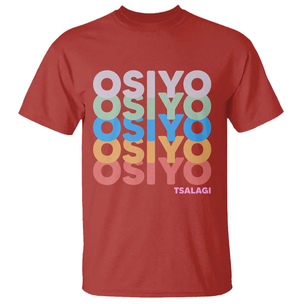 Osiyo Tsalagi Cherokee Native American Pride T Shirt Retro Stacked Typography TS12 Red Print Your Wear