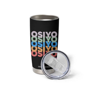 Osiyo Tsalagi Cherokee Native American Pride Tumbler Cup Retro Stacked Typography TS12 Print Your Wear