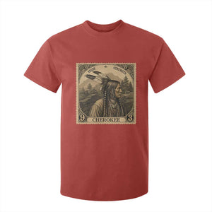 Cherokee Pride Strength T Shirt For Kid Native American Vintage Postage Stamp Graphic TS12 Red Print Your Wear