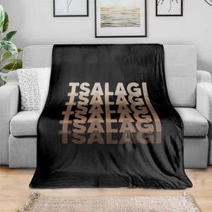 Cherokee Tsalagi Heritage Pride Stacked Typography Throw Blanket TS12 Print Your Wear