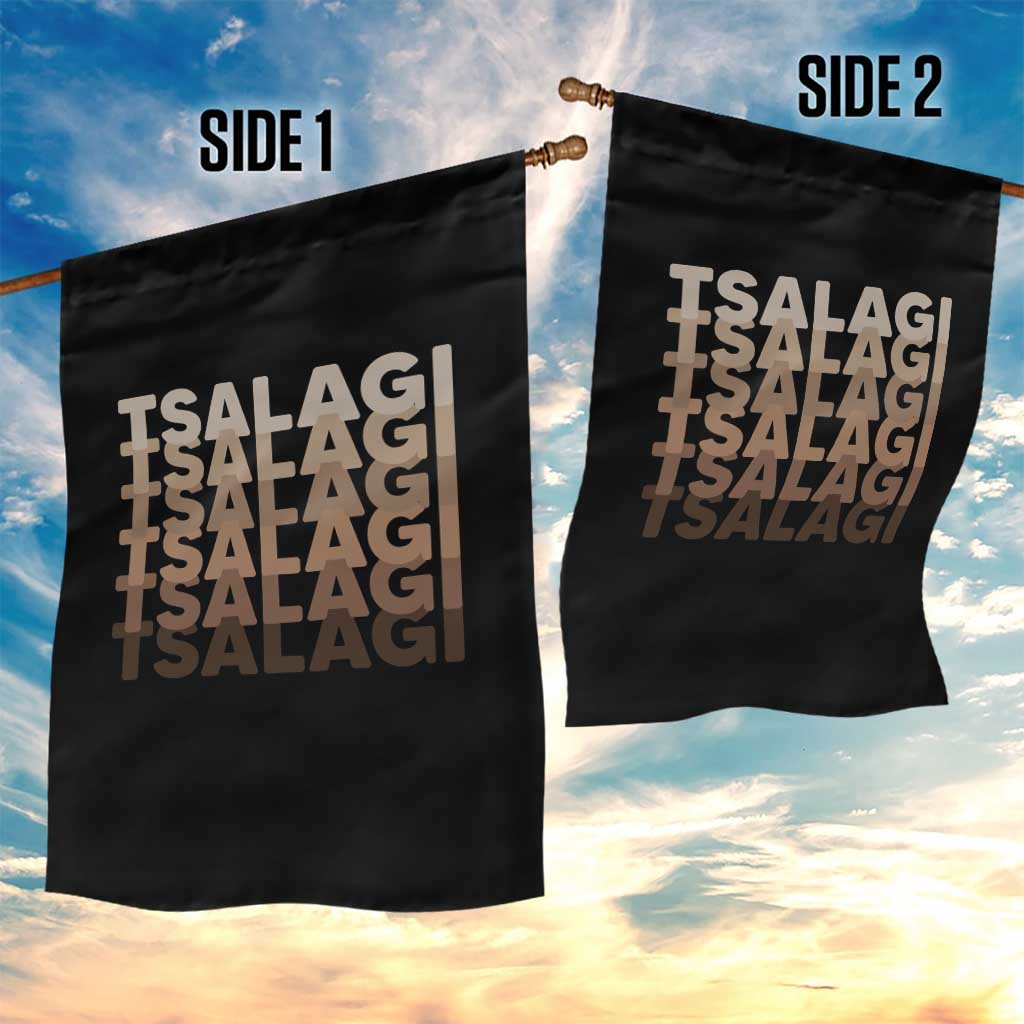 Cherokee Tsalagi Heritage Pride Stacked Typography Garden Flag TS12 Print Your Wear