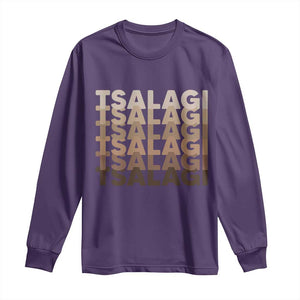 Cherokee Tsalagi Heritage Pride Stacked Typography Long Sleeve Shirt TS12 Purple Print Your Wear