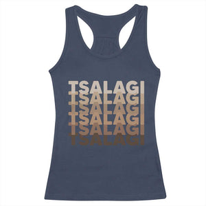 Cherokee Tsalagi Heritage Pride Stacked Typography Racerback Tank Top TS12 Navy Print Your Wear