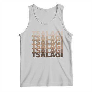 Cherokee Tsalagi Heritage Pride Stacked Typography Tank Top TS12 Ash Print Your Wear