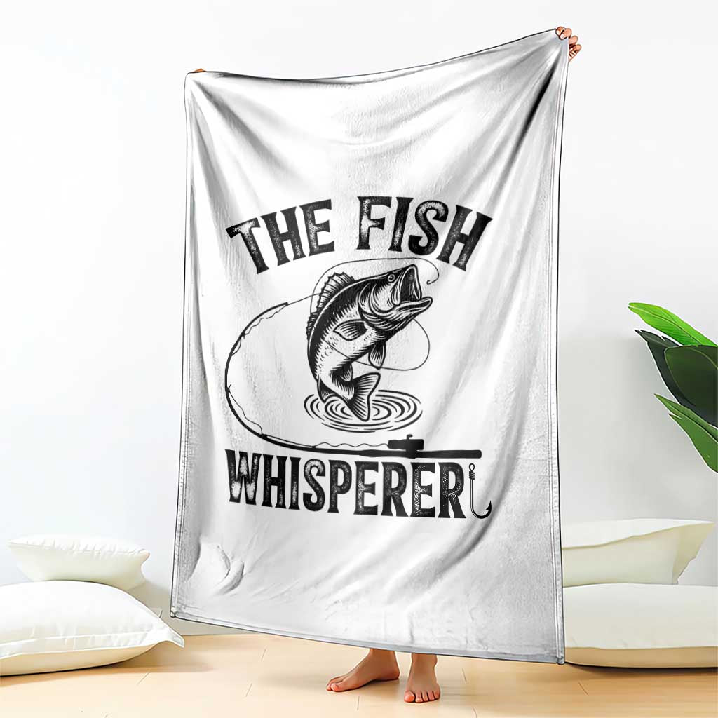 Funny The Fish Whisperer Throw Blanket Fishing Lover Angler Gift TS12 Print Your Wear