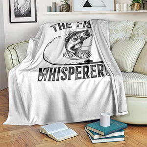 Funny The Fish Whisperer Throw Blanket Fishing Lover Angler Gift TS12 Print Your Wear
