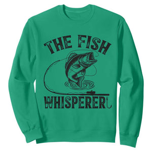 Funny The Fish Whisperer Sweatshirt Fishing Lover Angler Gift TS12 Irish Green Print Your Wear