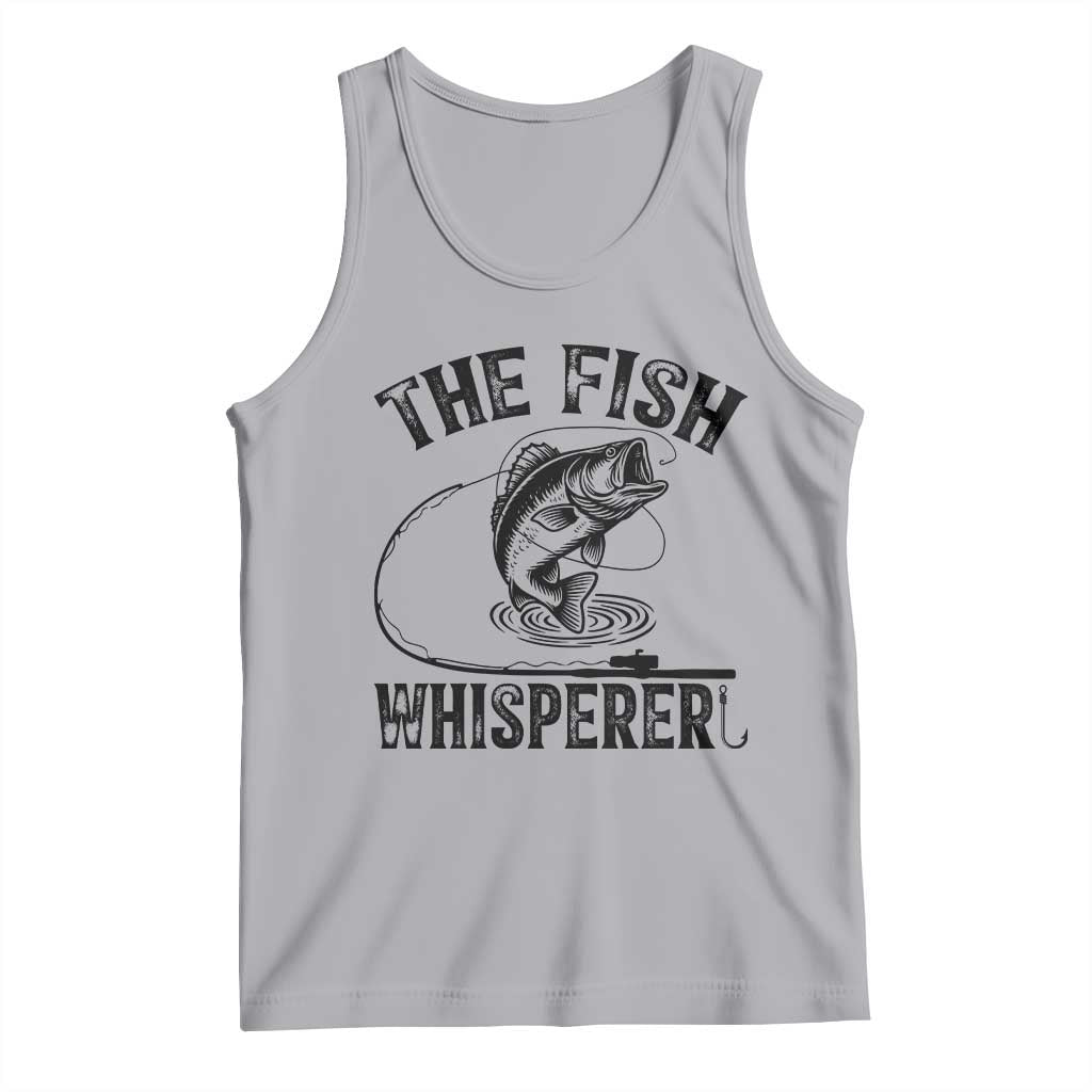 Funny The Fish Whisperer Tank Top Fishing Lover Angler Gift TS12 Athletic Heather Print Your Wear