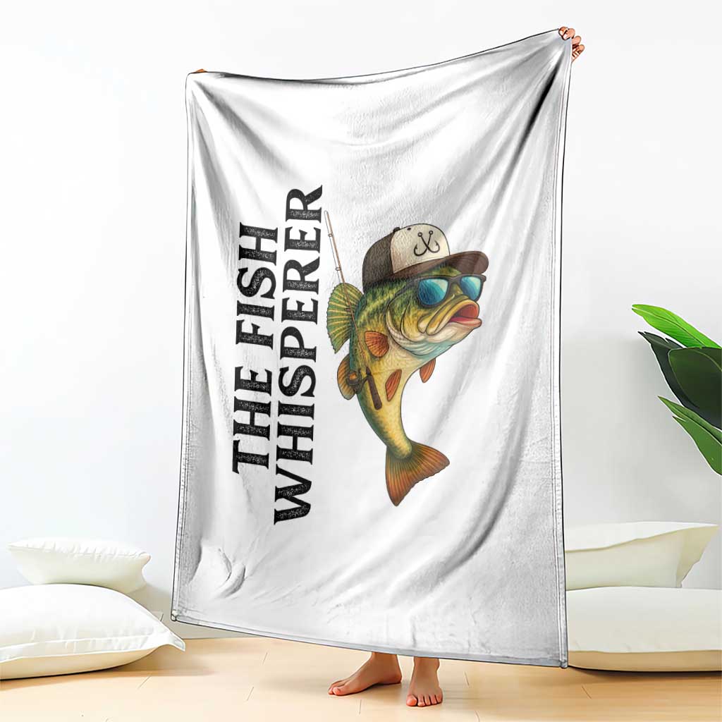 Funny The Fish Whisperer Fishing Throw Blanket Angler Lover Gift TS12 Print Your Wear