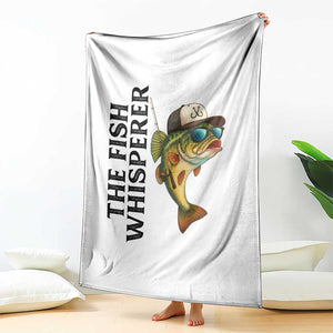 Funny The Fish Whisperer Fishing Throw Blanket Angler Lover Gift TS12 Print Your Wear