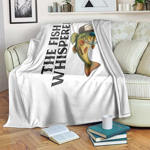 Funny The Fish Whisperer Fishing Throw Blanket Angler Lover Gift TS12 Print Your Wear