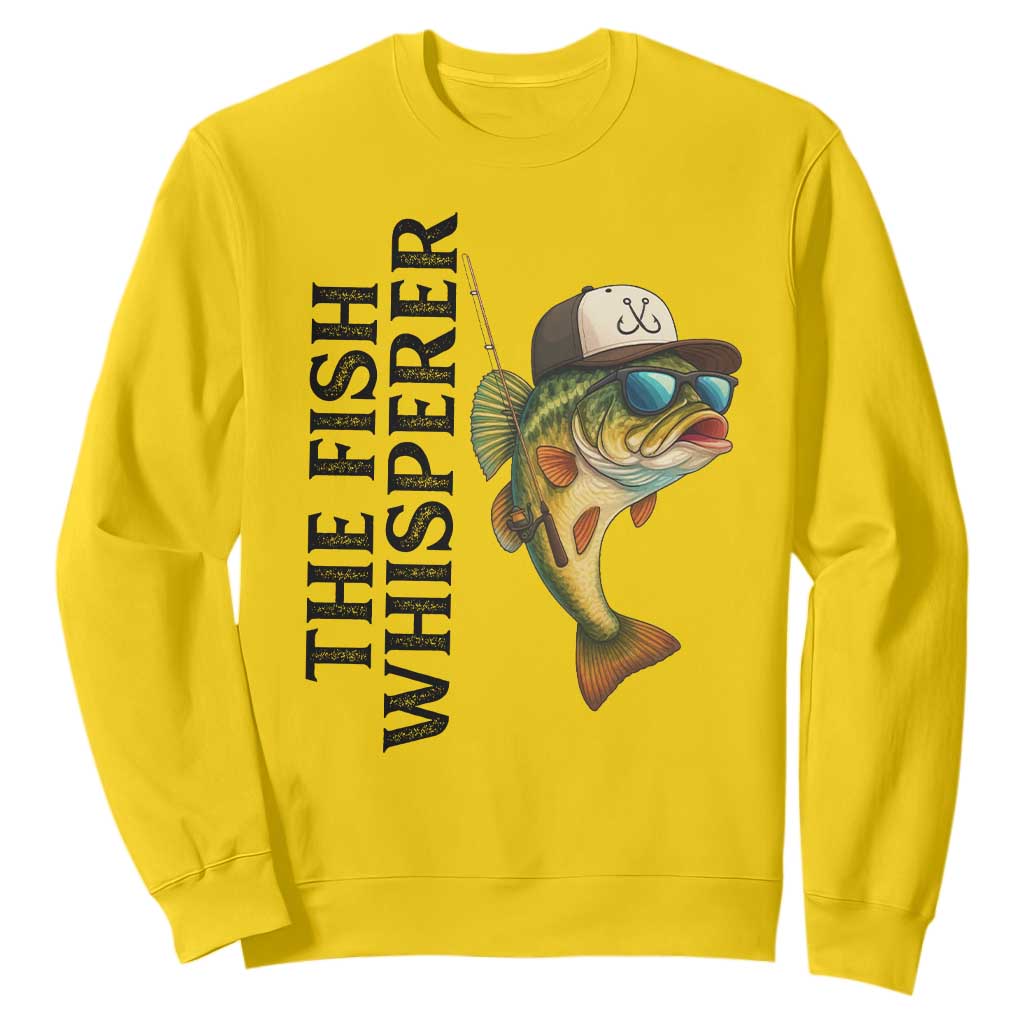 Funny The Fish Whisperer Fishing Sweatshirt Angler Lover Gift TS12 Daisy Print Your Wear