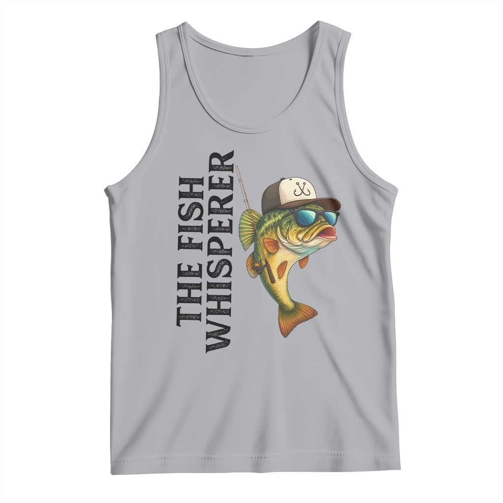 Funny The Fish Whisperer Fishing Tank Top Angler Lover Gift TS12 Athletic Heather Print Your Wear