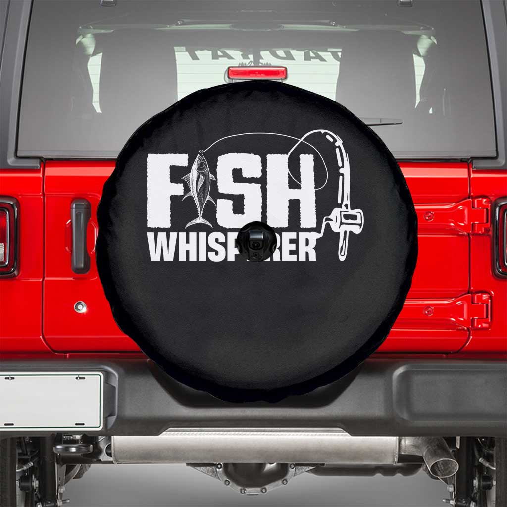 The Fish Whisperer Spare Tire Cover Fish Lover Humor TS12 Black Print Your Wear