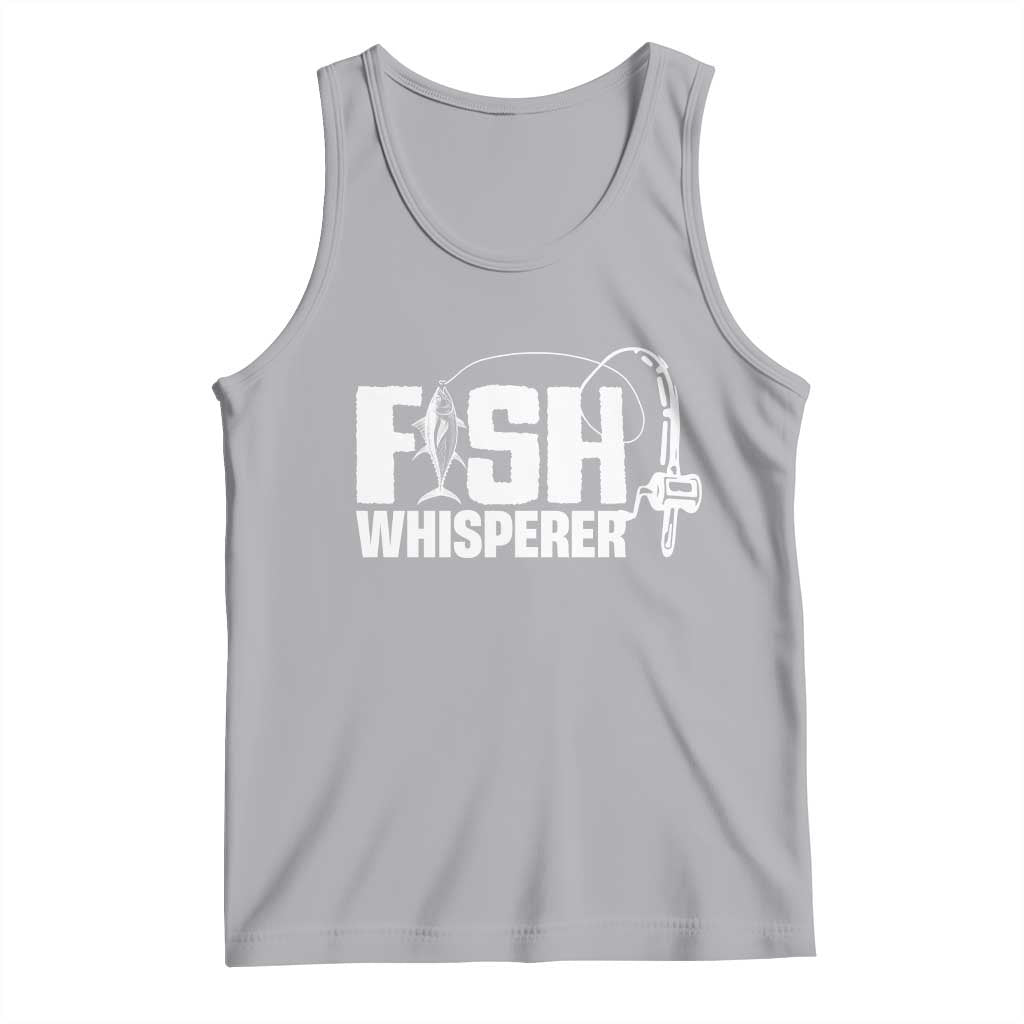 The Fish Whisperer Tank Top Fish Lover Humor TS12 Athletic Heather Print Your Wear