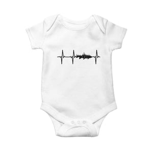 Fish And Forest Fishing Lover Heartbeat Gift Baby Onesie TS12 White Print Your Wear