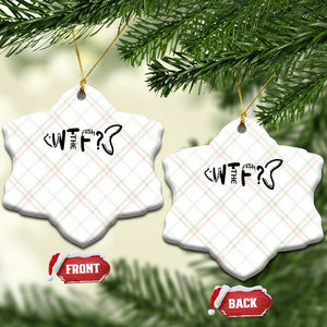 WTF Where Is The Fish Ceramic Ornament Funny Fisherman Gift TS12 Print Your Wear