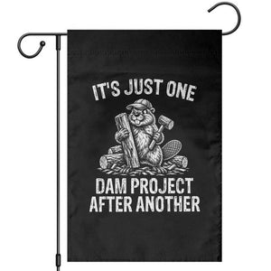 Funny Beaver Carpenter Garden Flag Its Just One Dam Project After Another Woodworking Joke