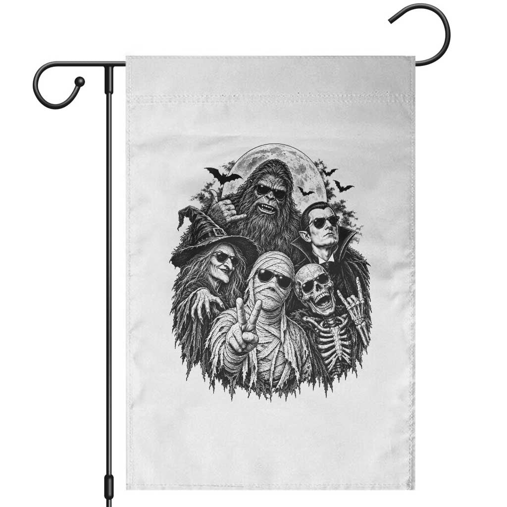 Cool Spooky Squad Halloween Monster Selfie Holiday Gift Garden Flag