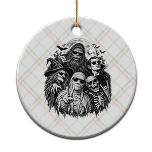 Cool Spooky Squad Halloween Monster Selfie Holiday Gift Ceramic Ornament