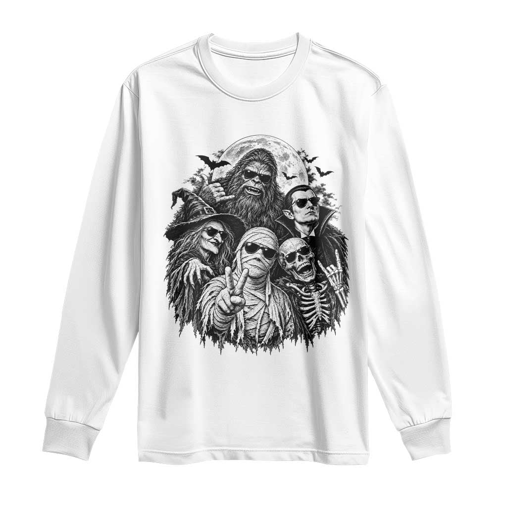 Cool Spooky Squad Halloween Monster Selfie Holiday Gift Long Sleeve Shirt