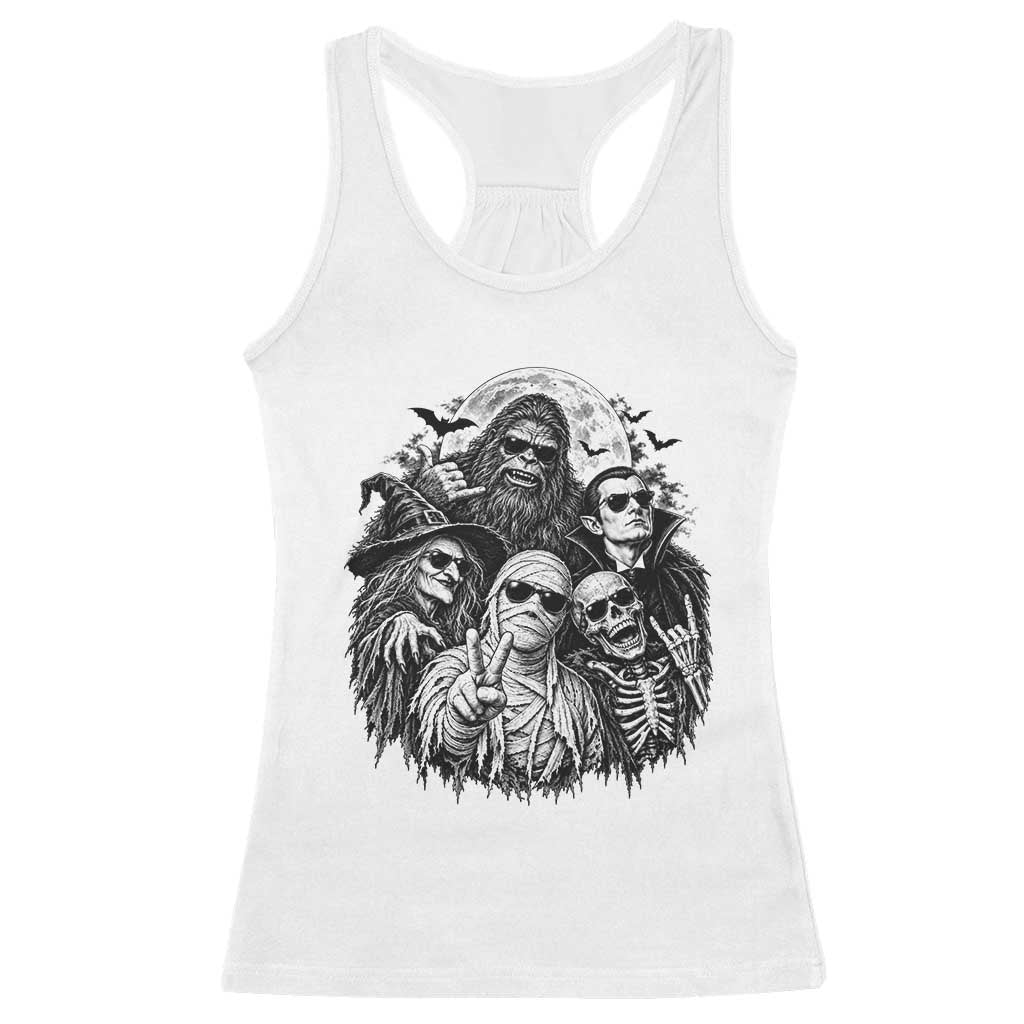 Cool Spooky Squad Halloween Monster Selfie Holiday Gift Racerback Tank Top