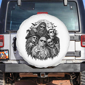 Cool Spooky Squad Halloween Monster Selfie Holiday Gift Spare Tire Cover