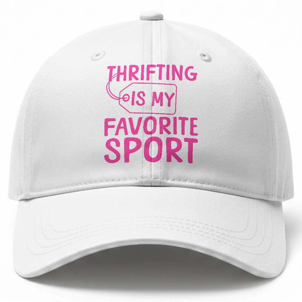 Funny Thrift Lover Baseball Cap Thrifting Is My Favorite Sport Shopping Gift