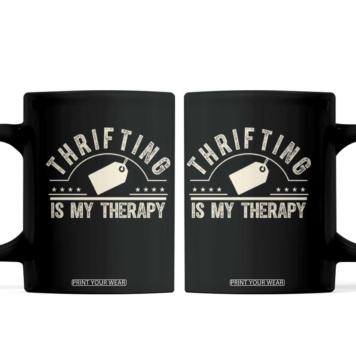 Funny Thrifter Gift Coffee Mug Thrifting Is My Therapy Secondhand Shopping