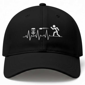 Disc Golf Heartbeat Baseball Cap Golf Player Frisbee Sport Lover Gift