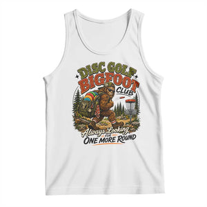 Disc Golf Bigfoot Club Tank Top Always Looking For One More Round Cryptid Gift