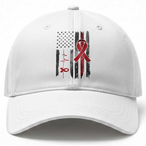 World AIDS Day Baseball Cap American Flag Red Ribbon Gift TS12 Print Your Wear