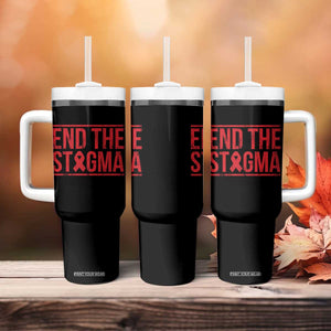 HIV Awareness End The Stigma Tumbler With Handle Support Empowerment Gift TS12 Print Your Wear