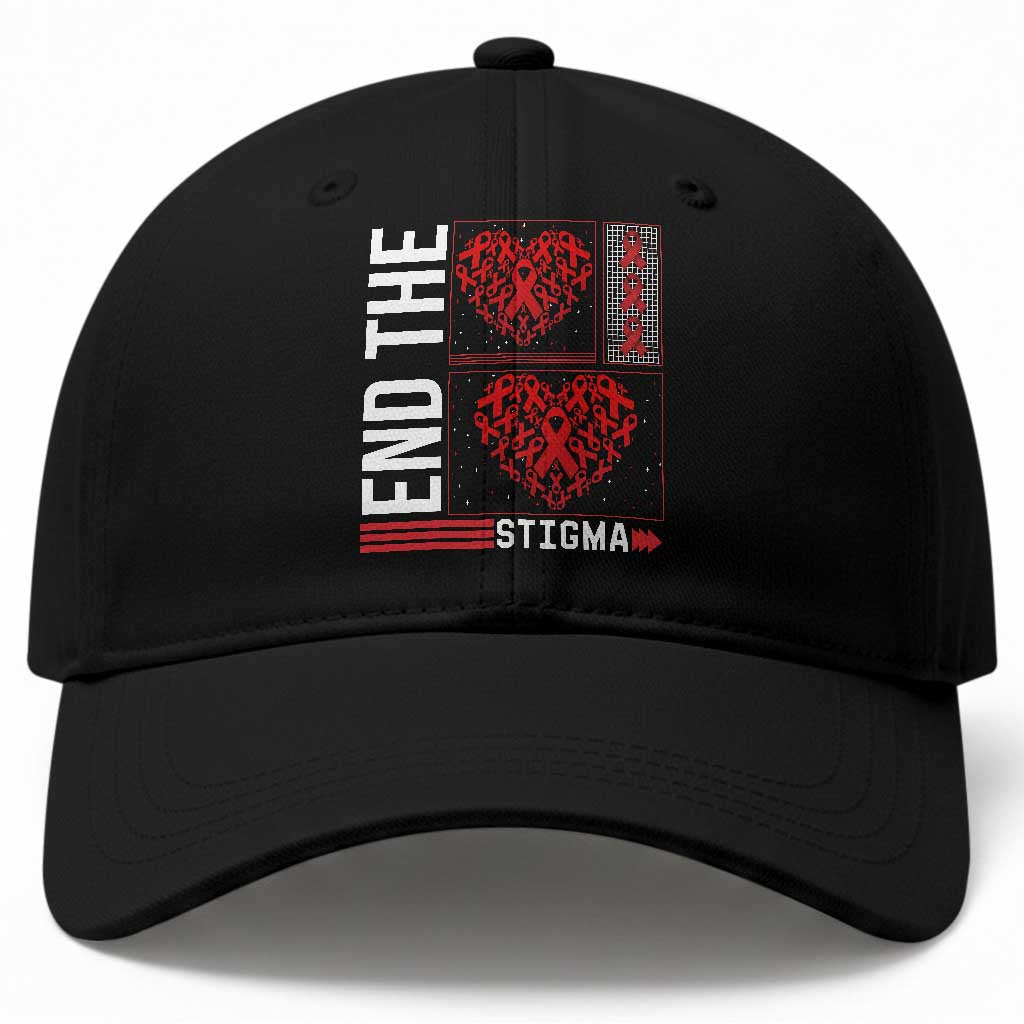 HIV Awareness End The Stigma Baseball Cap World AIDS Day Gift TS12 Print Your Wear