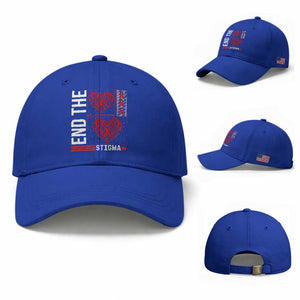 HIV Awareness End The Stigma Baseball Cap World AIDS Day Gift TS12 Baseball Cap Universal Fit Royal Blue Print Your Wear