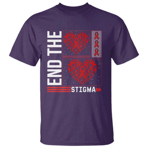 HIV Awareness End The Stigma T Shirt World AIDS Day Gift TS12 Purple Print Your Wear
