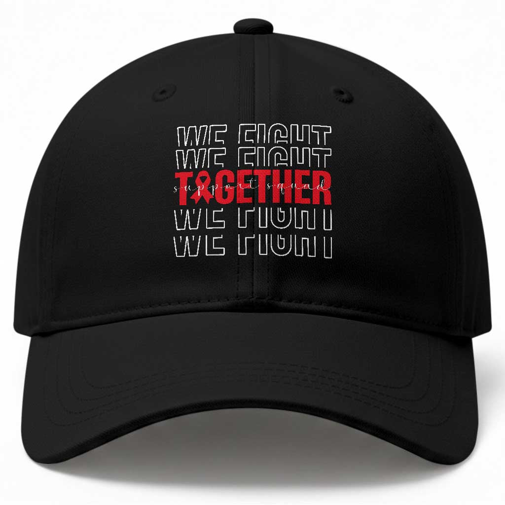 We Fight Together Support Squad HIV Awareness Gift Baseball Cap TS12 Print Your Wear
