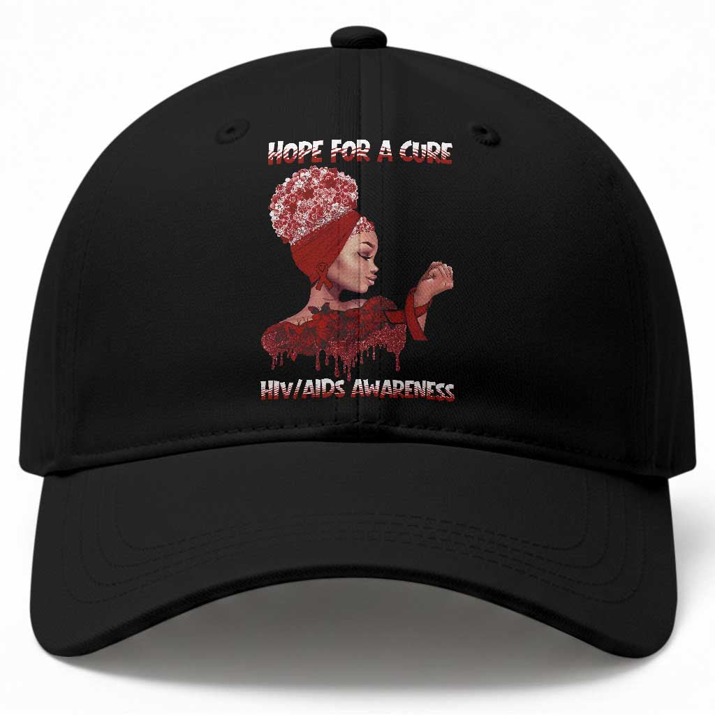 Hope For A Cure HIV Awareness Baseball Cap Support Squad Gift TS12 Print Your Wear