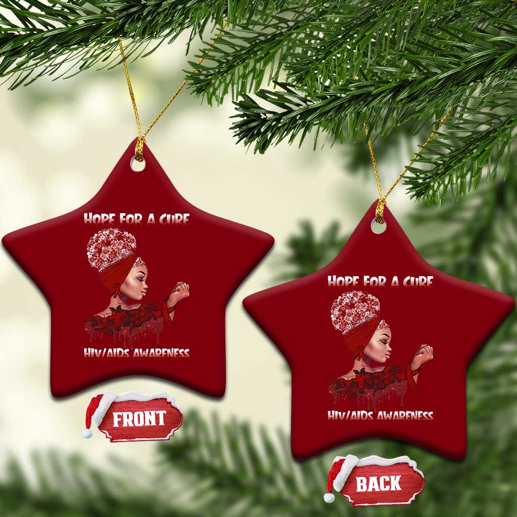 Hope For A Cure HIV Awareness Ceramic Ornament Support Squad Gift TS12 Print Your Wear