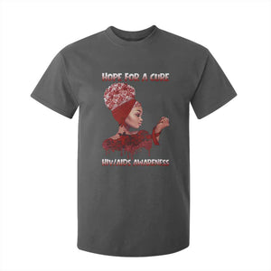 Hope For A Cure HIV Awareness T Shirt For Kid Support Squad Gift TS12 Dark Heather Print Your Wear