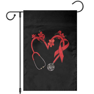 Healthcare Hero HIV Awareness Garden Flag Red Ribbon Support Gift TS12 Black Print Your Wear