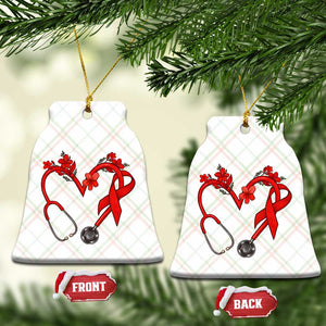 Healthcare Hero HIV Awareness Ceramic Ornament Red Ribbon Support Gift TS12 Print Your Wear