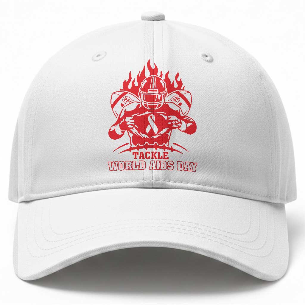 AIDS Awareness Baseball Cap Ribbon HIV Tackle Football Gift TS12 Print Your Wear