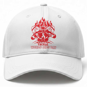 AIDS Awareness Baseball Cap Ribbon HIV Tackle Football Gift TS12 Print Your Wear