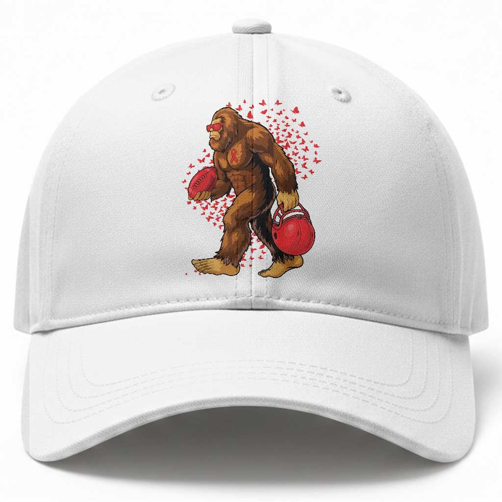 Funny Bigfoot Football Baseball Cap Support HIV Awareness Gift TS12 Print Your Wear