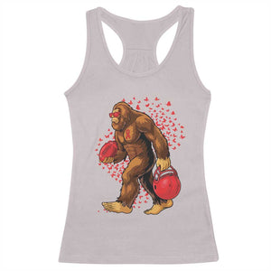 Funny Bigfoot Football Racerback Tank Top Support HIV Awareness Gift TS12 Ice Gray Print Your Wear