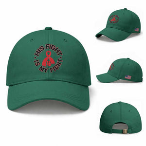 HIV Warrior His Fight My Fight Baseball Cap Red Ribbon Boxing Gift TS12 Baseball Cap Universal Fit Irish Green Print Your Wear