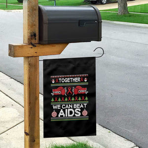 Together We Can Beat AIDS Garden Flag HIV Awareness Boxing Ugly Sweater Gift TS12 Print Your Wear