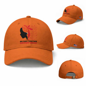 We Fight Together Support Squad Baseball Cap HIV Awareness Dragonfly Gift TS12 Baseball Cap Universal Fit Orange Print Your Wear
